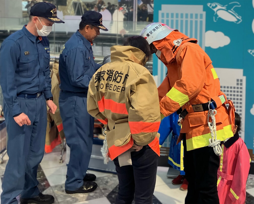 東京消防庁の訓練の様子