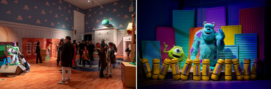 ピクサーの世界展 会場風景