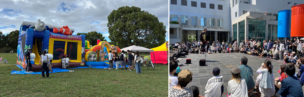 フワフワ遊具　大道芸