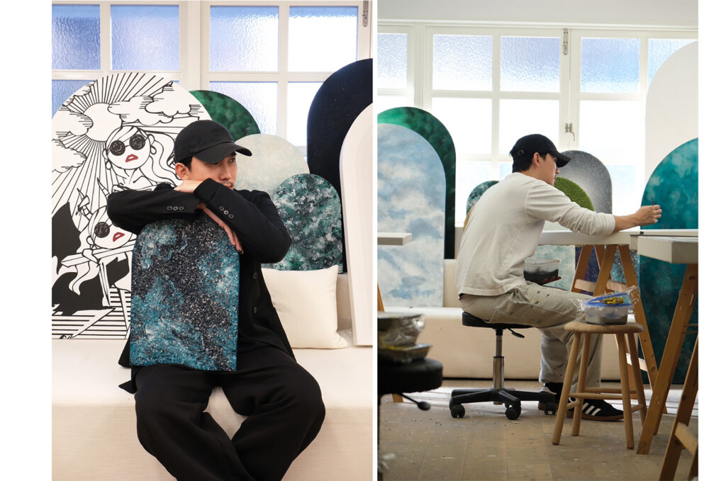 三浦大地 作画風景