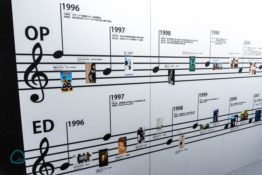 名探偵コナン展　東京ドームシティ　歴代主題歌歴史