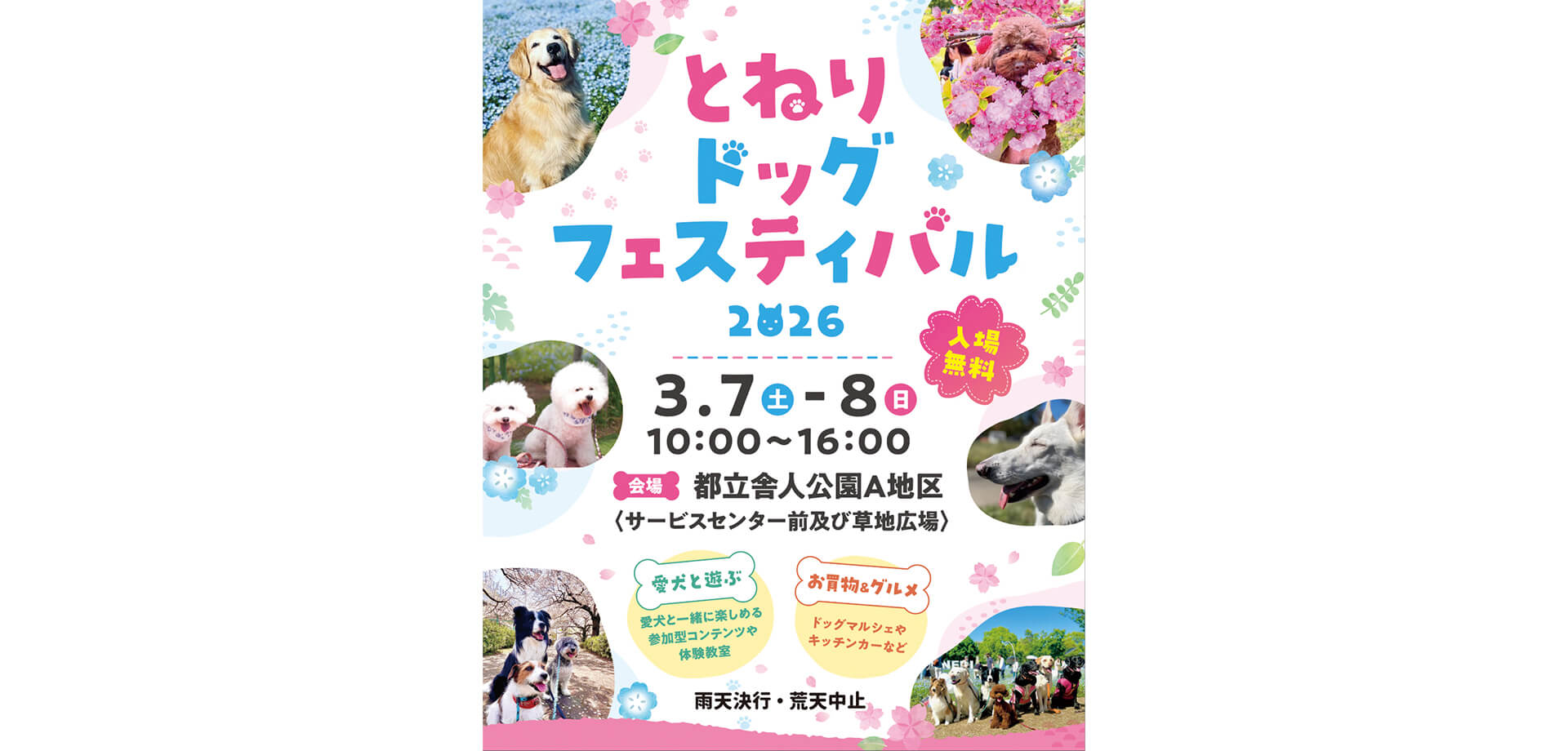 とねりドッグフェスティバル チラシ