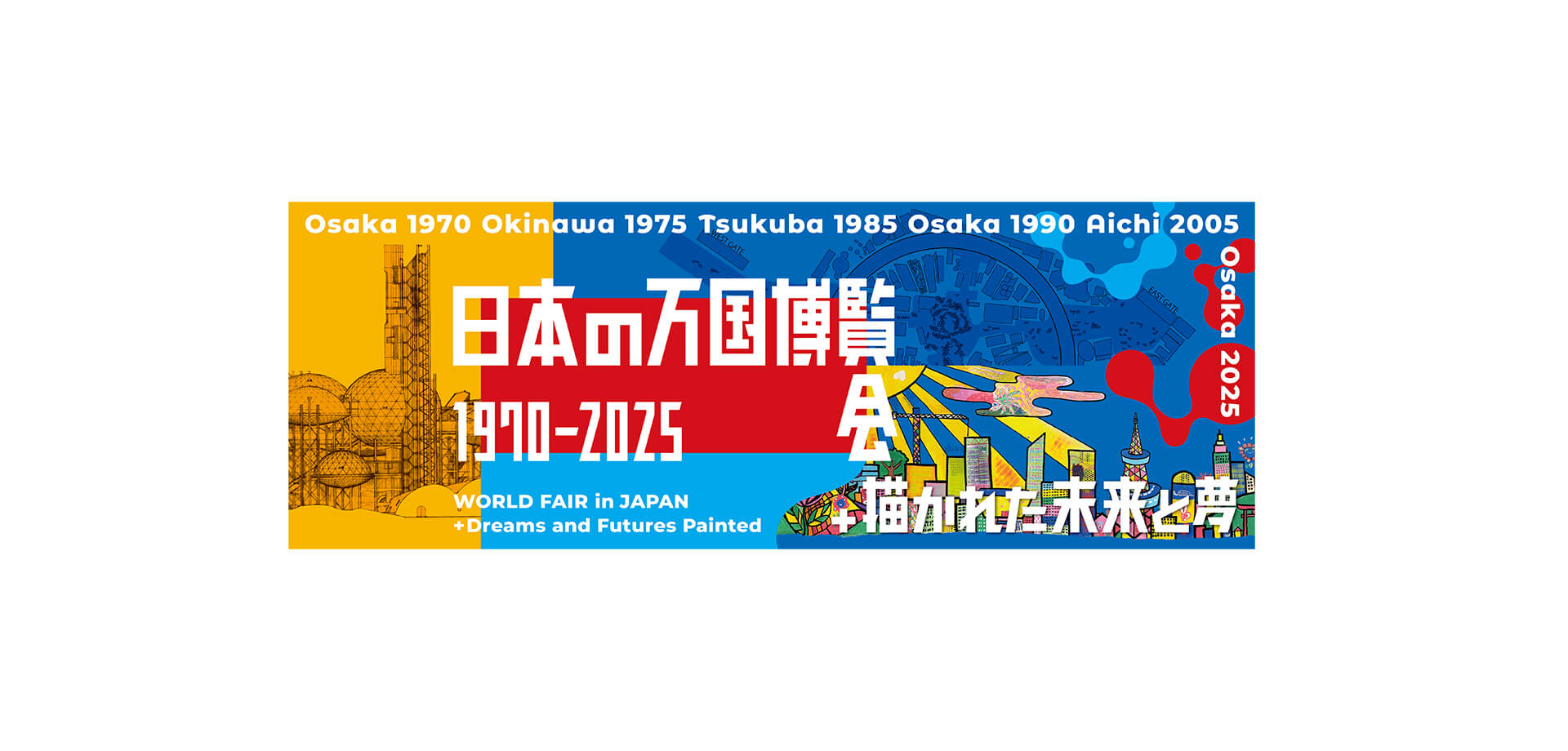 日本の万国博覧会 1970–2025 バナー