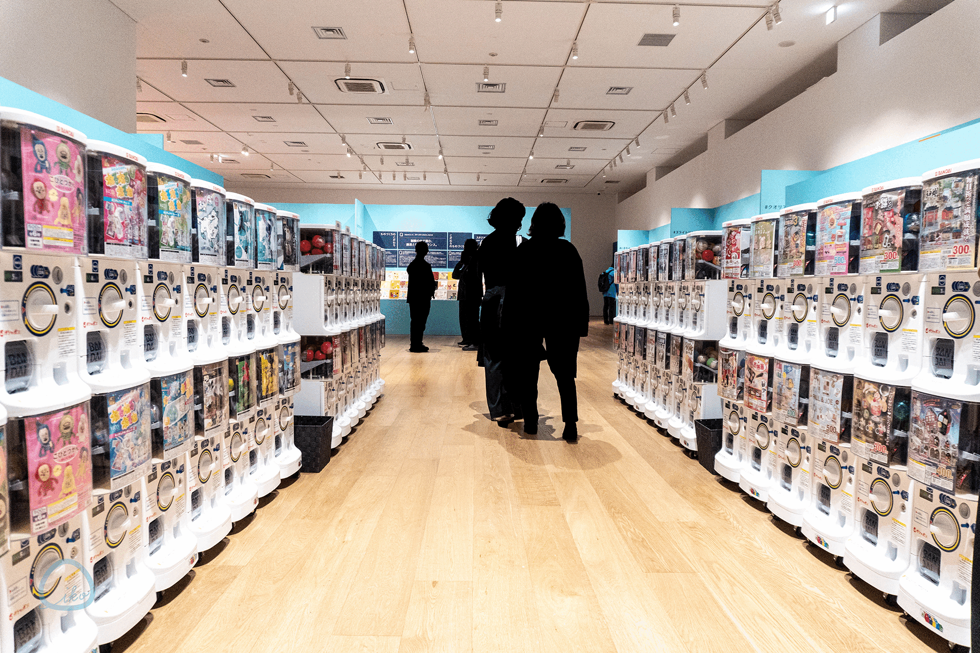 ガチャガチャ展 in 六本木　ガチャが並んだ会場