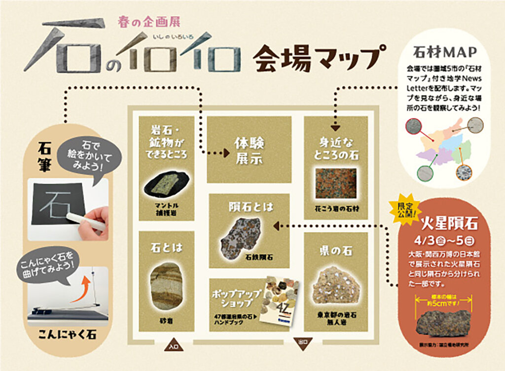 石のイロイロ　会場マップ