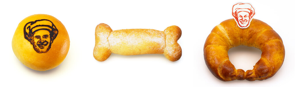 あんパン　骨パン　クロワッサン　