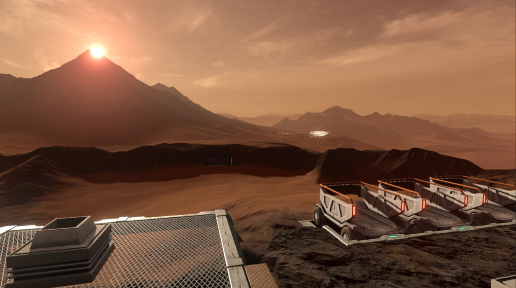 THE SUNSET OF MARS　体験の様子　火星