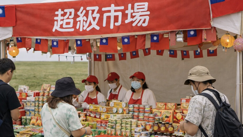 台湾食材の販売ブース