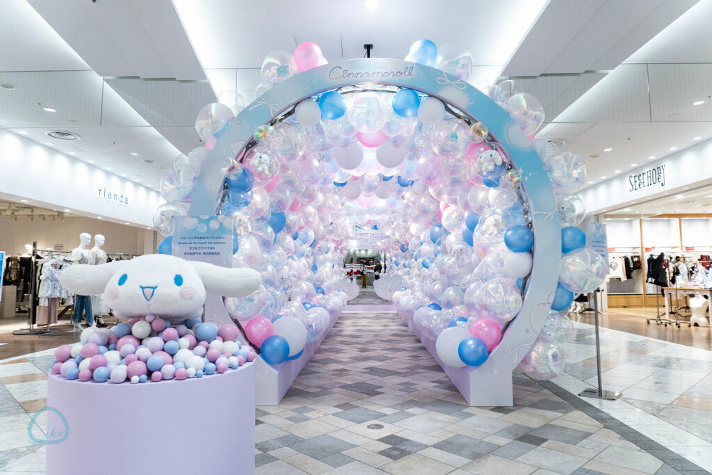 シナモロールそらいろキッズパーティ アルパの地下フォトスポット