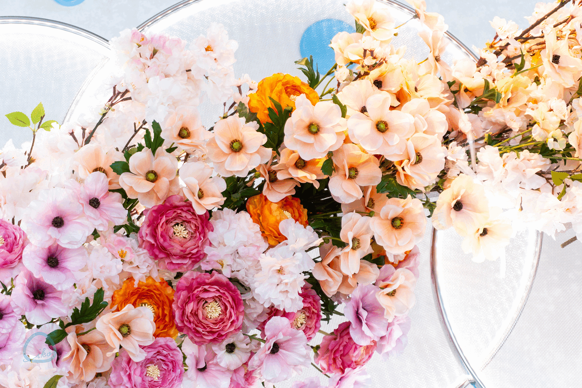 色とりどりの花