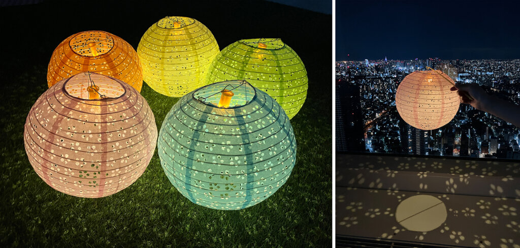 てんぼうパーク さくらまつり 提灯