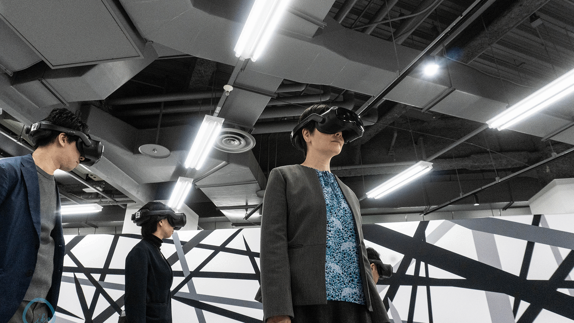 サムライの見た夢　幻の豊臣大阪城　VR体験の様子