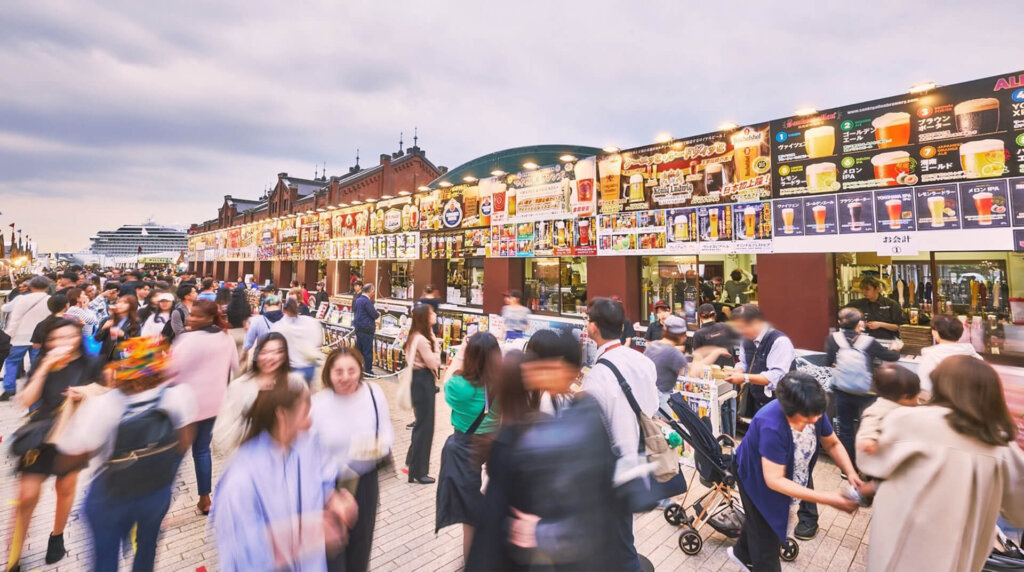 ヨコハマフリューリングスフェスト　会場風景