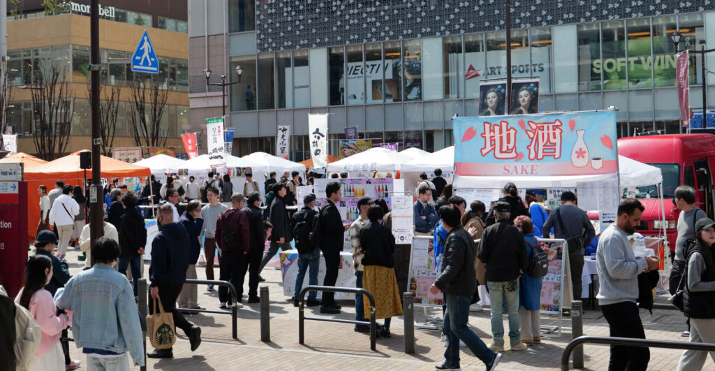 地酒まつりのブース写真