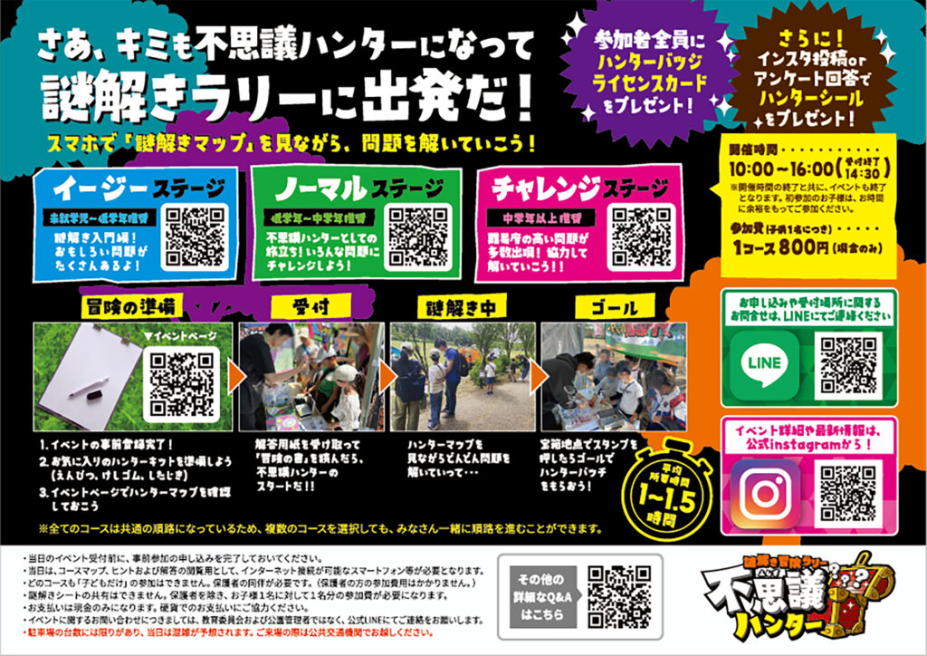 謎解き冒険ラリー 不思議ハンター　告知バナー