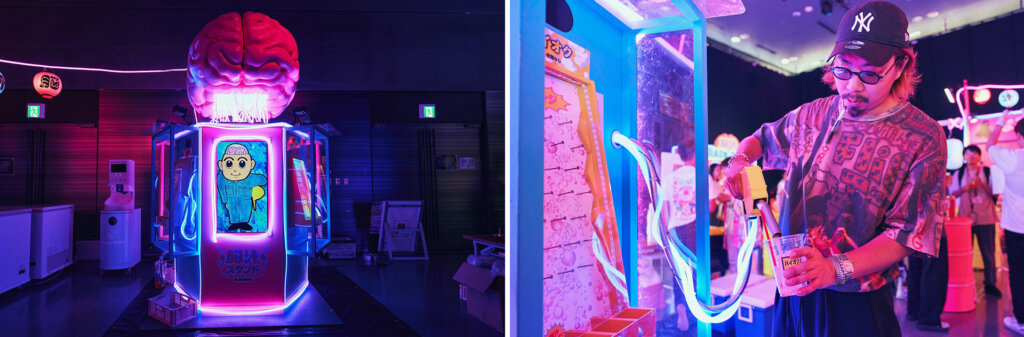 脳汁横丁2026　会場風景　スタンドでドリンクを給油