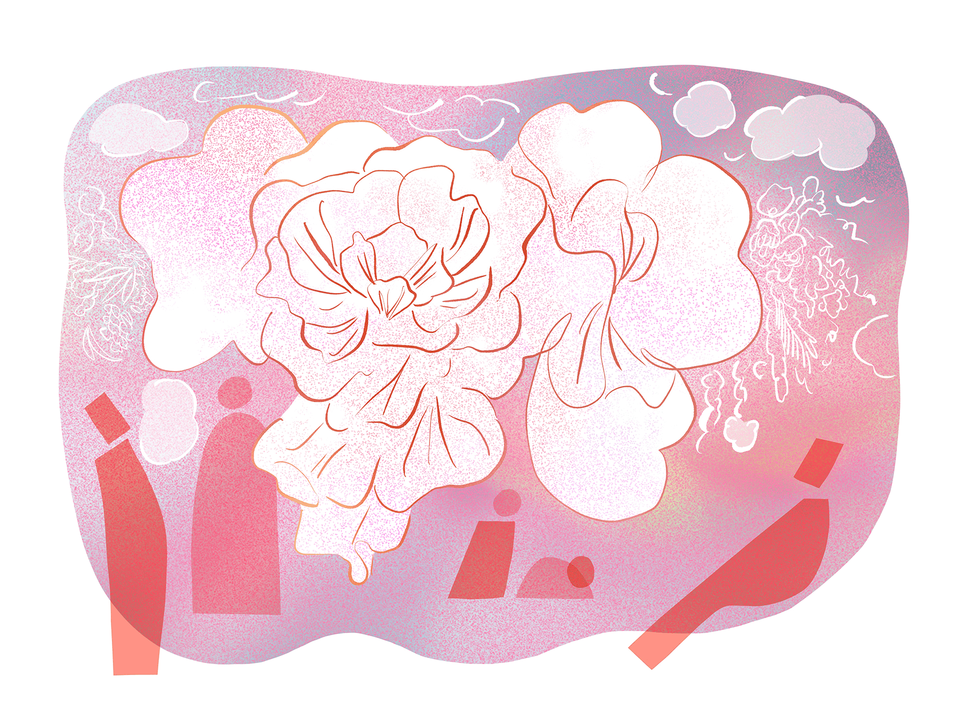 Flowing Flowers｜想像が花ひらく、天空回廊　イメージ画