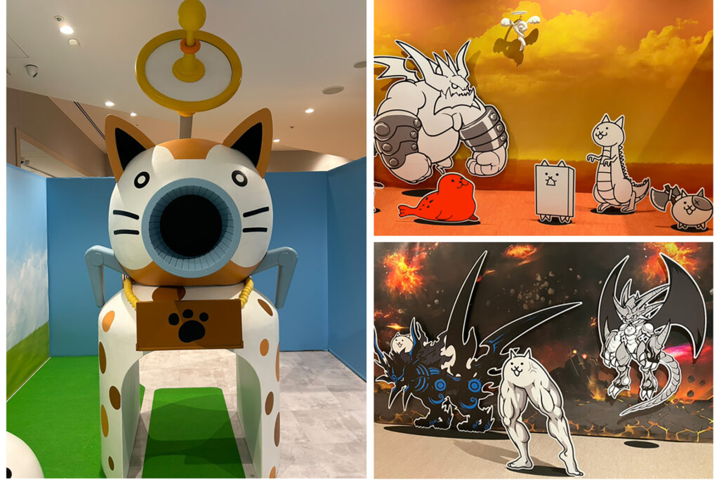 にゃんこ大戦争展　展示風景
