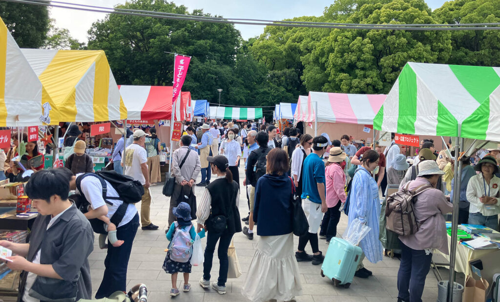 ブックフェスの会場の様子