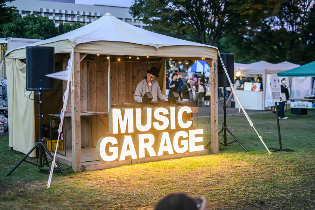 ミュージックガレージの特設ブース