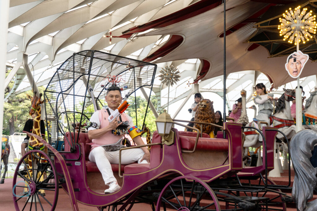 西武園ゆうえんち　シューティング遊園地　オードリー春日体験風景