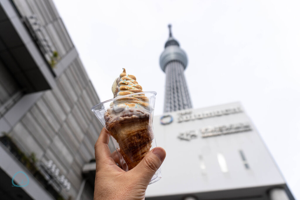 ベーカリーカフェC　クロワッサンとスカイツリー