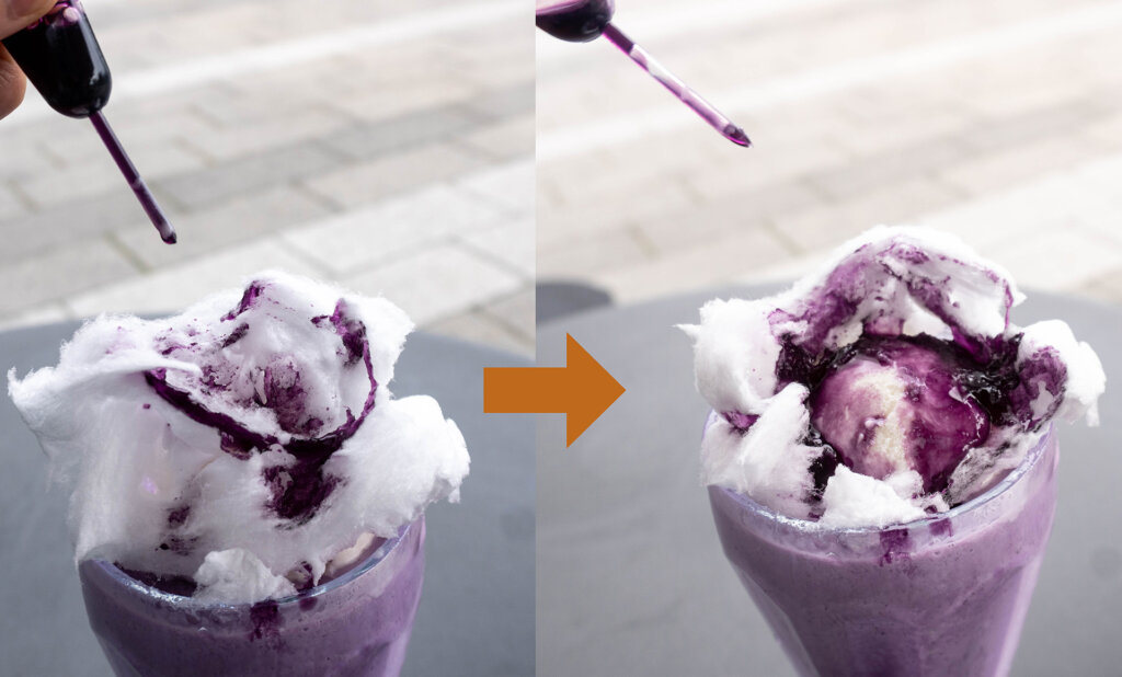 ベーカリーカフェC　スムージー実演