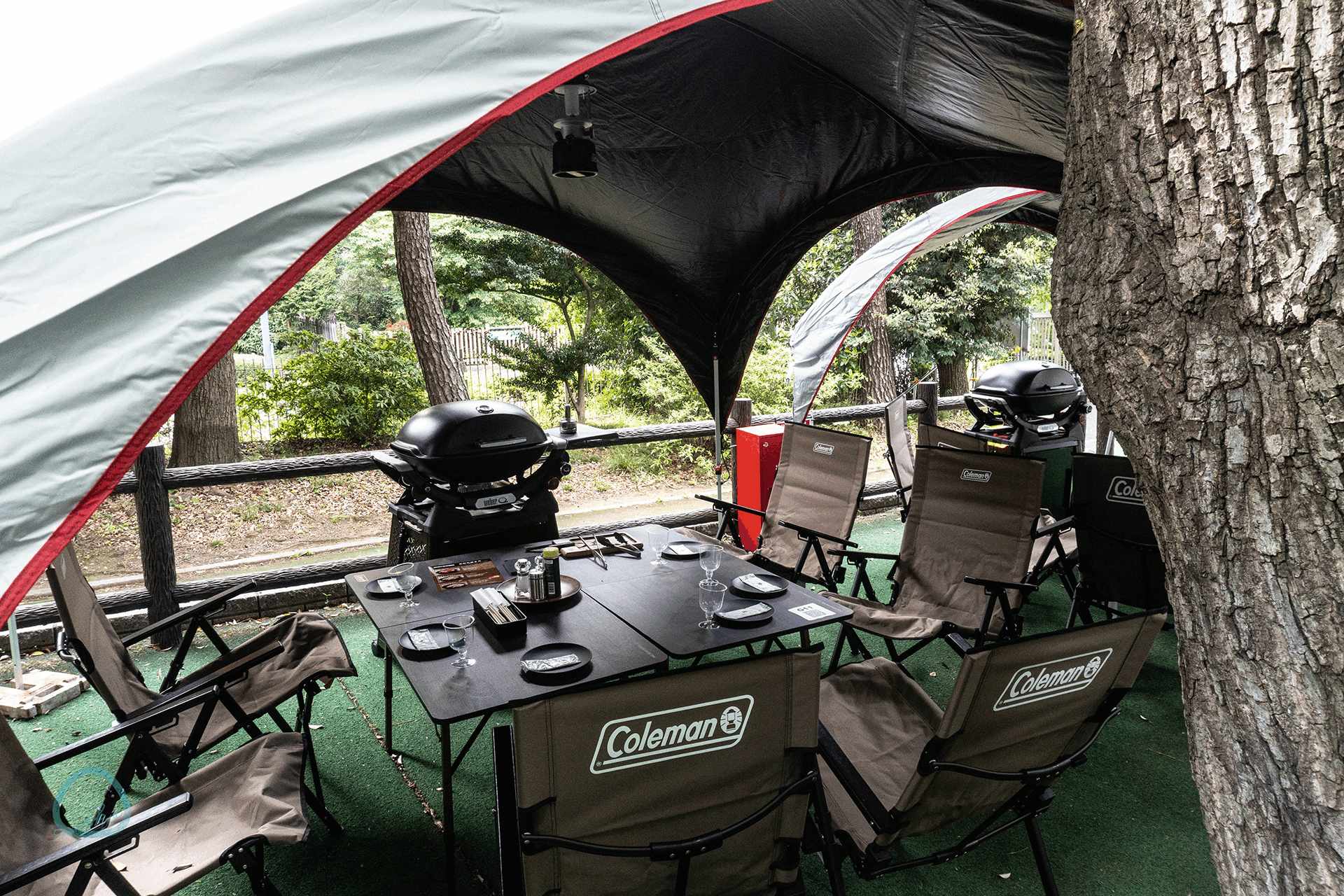 森のビアガーデン　会場風景