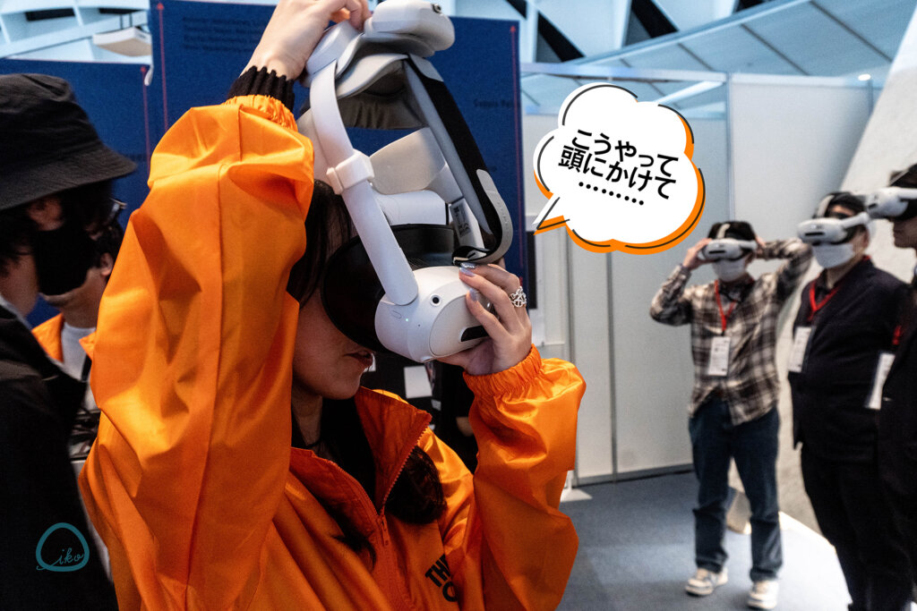 THE SUNSET OF MARS　体験風景　ヘッドギアを装着