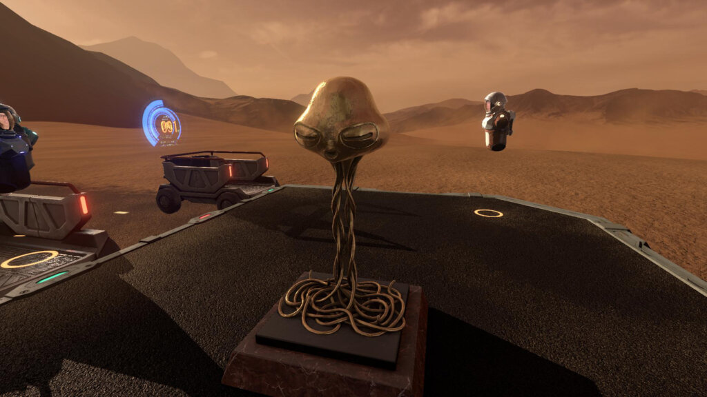 THE SUNSET OF MARS　体験風景　火星人