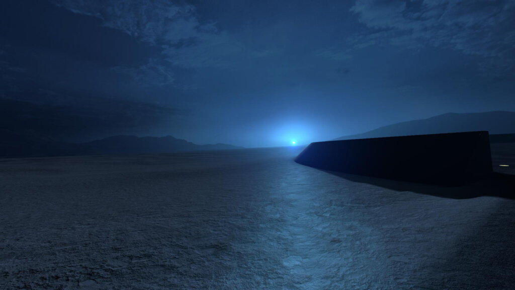 THE SUNSET OF MARS　体験風景　火星の青い夕日