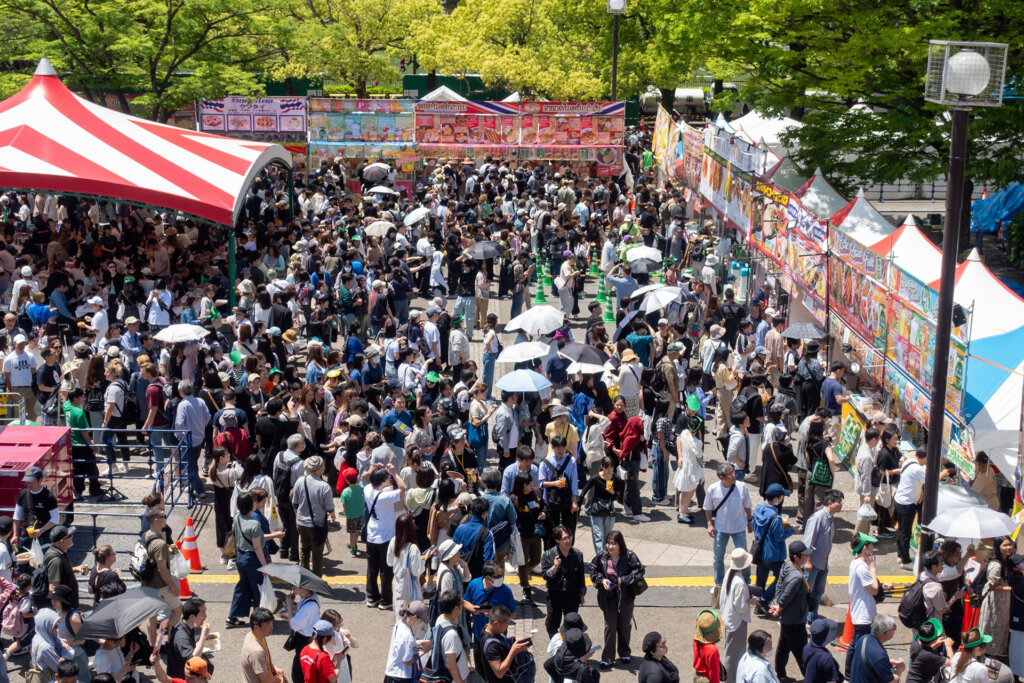 代々木公園でのイベント風景