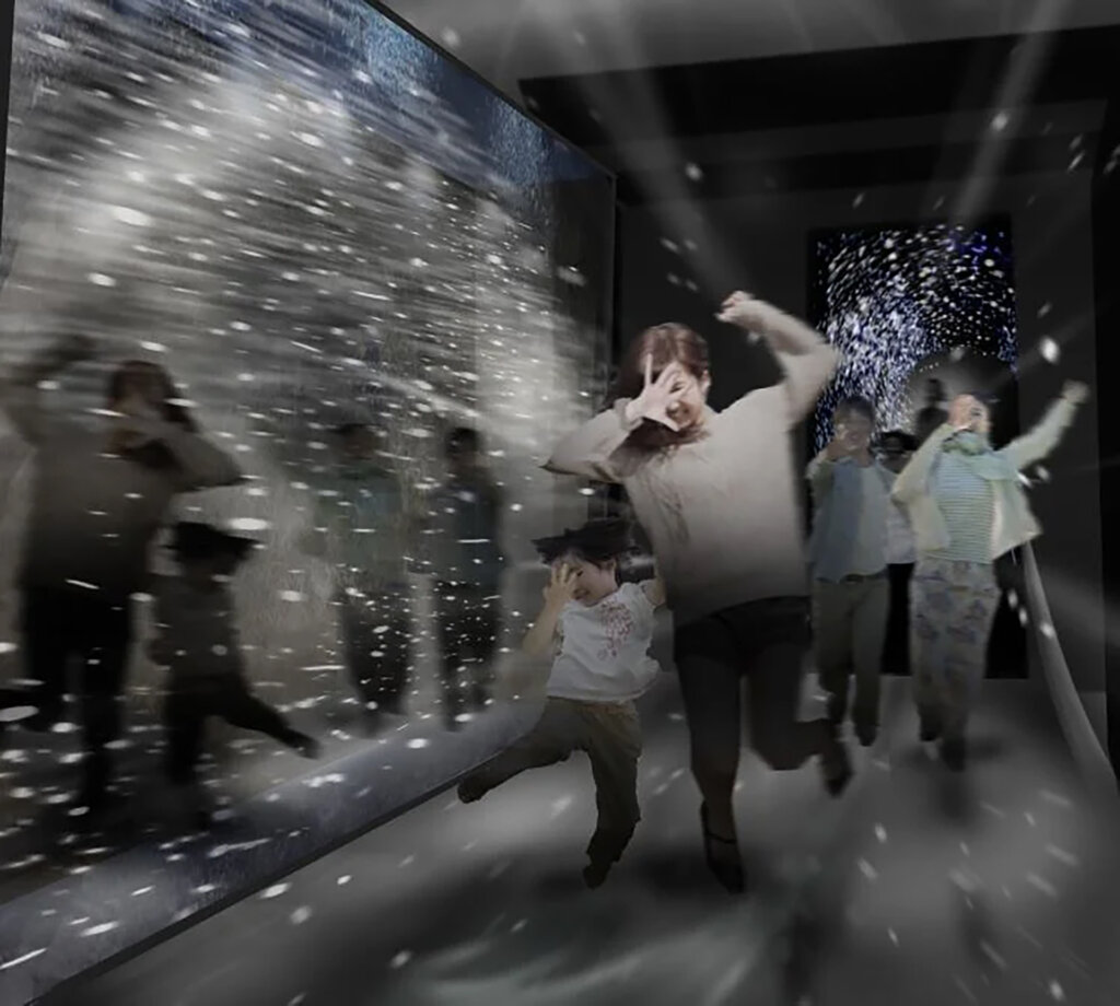 特別展「大南極展」 展示風景　ブリザード体験