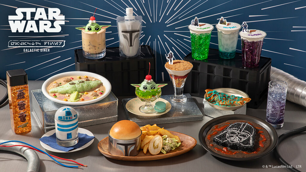 「STAR WARS」CAFE : Galactic Diner　一堂に揃ったメニュー