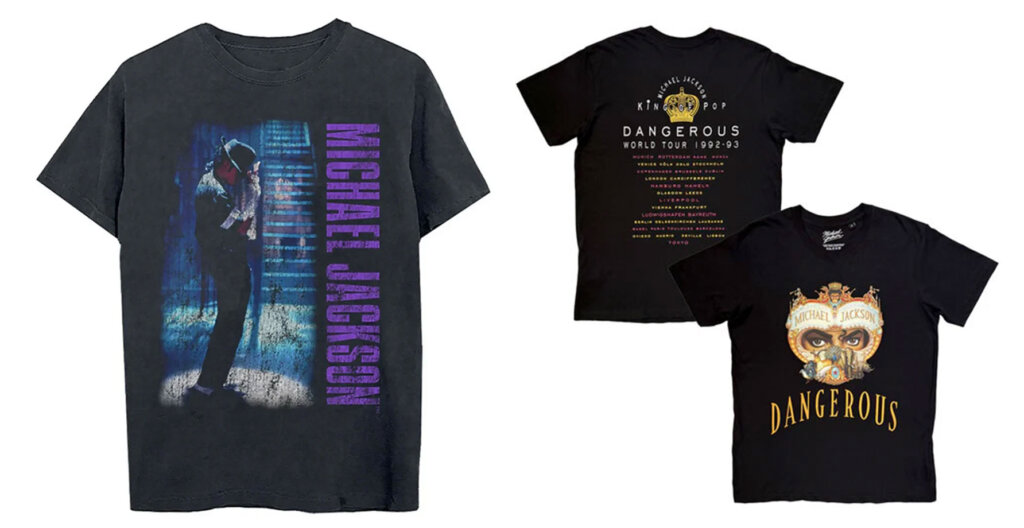 マイケル・ジャクソンの黒いTシャツ