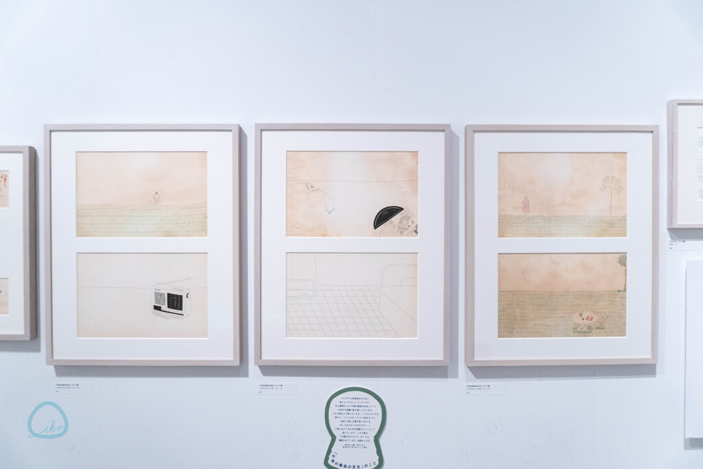 イラストレーター 安西水丸展 展示風景 原画