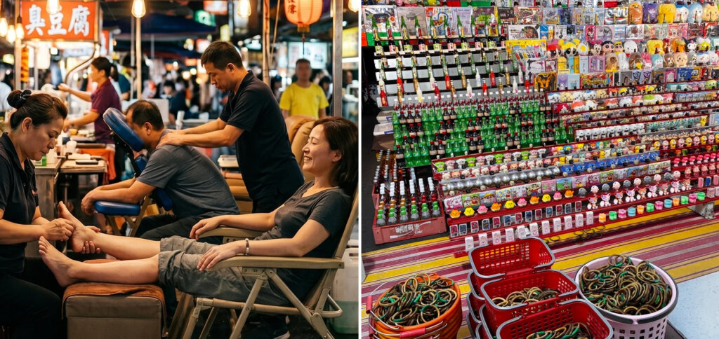 台湾夜市縁日ゲーム　台湾式マッサージ