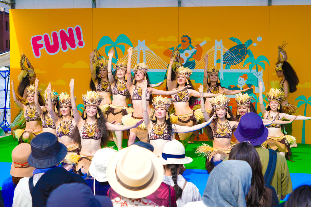 FUN! ALOHA! in YOKOHAMA フラダンス風景