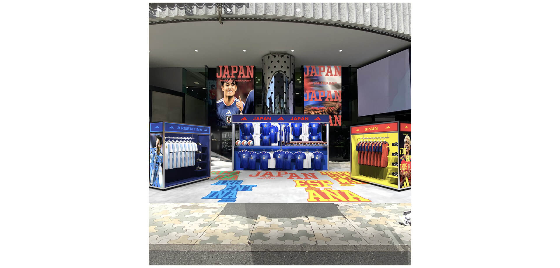 FIFAワールドカップ ストア at ラフォーレ原宿 お店の外観
