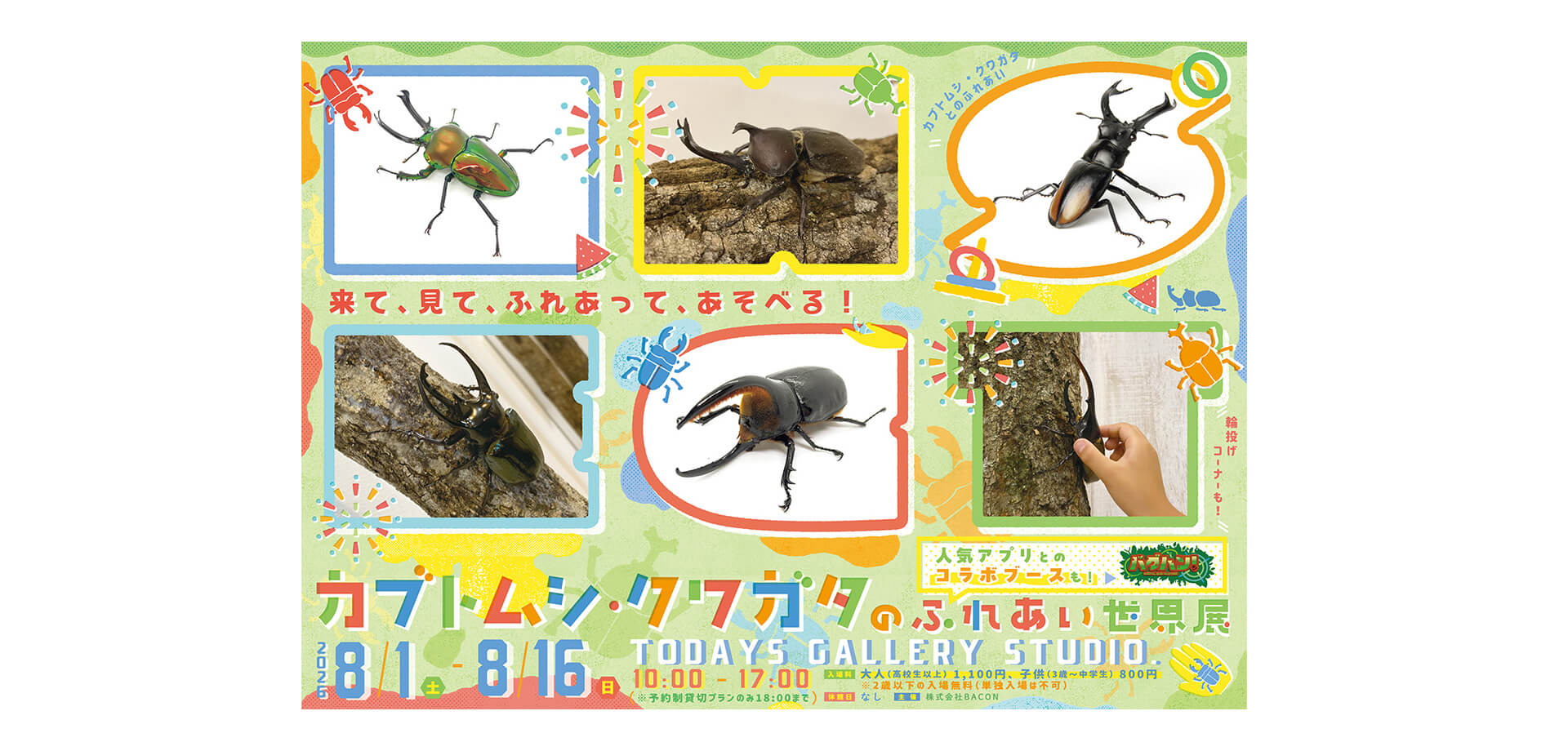 カブトムシ・クワガタの ふれあい世界展 2026 メインビジュアル