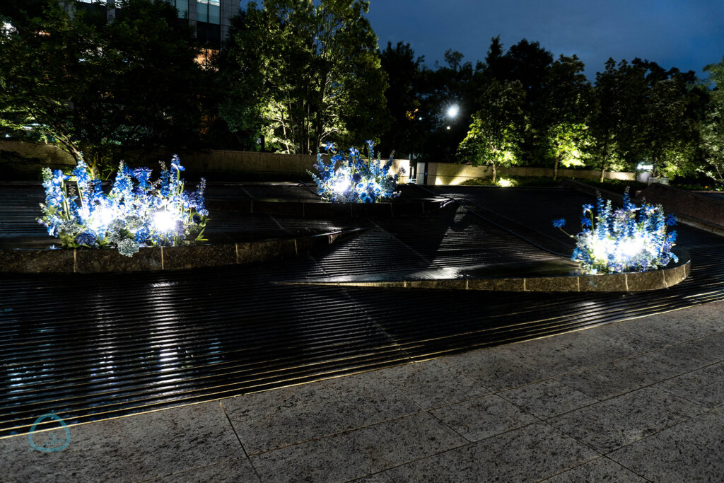 Otemachi One みなも花灯り 夜間の光景