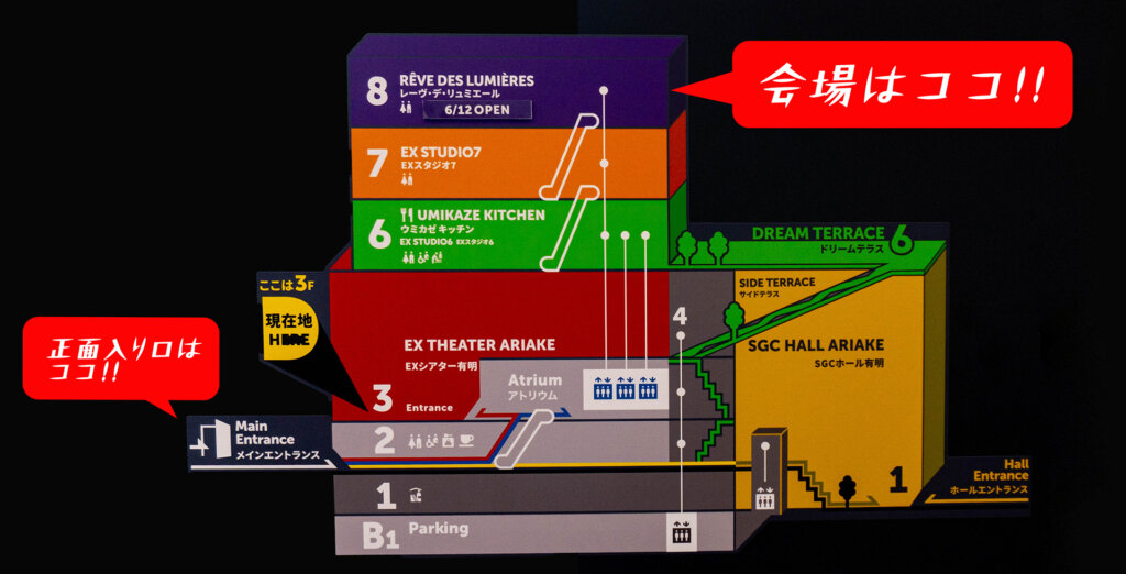 東京ドリームパーク　会場図