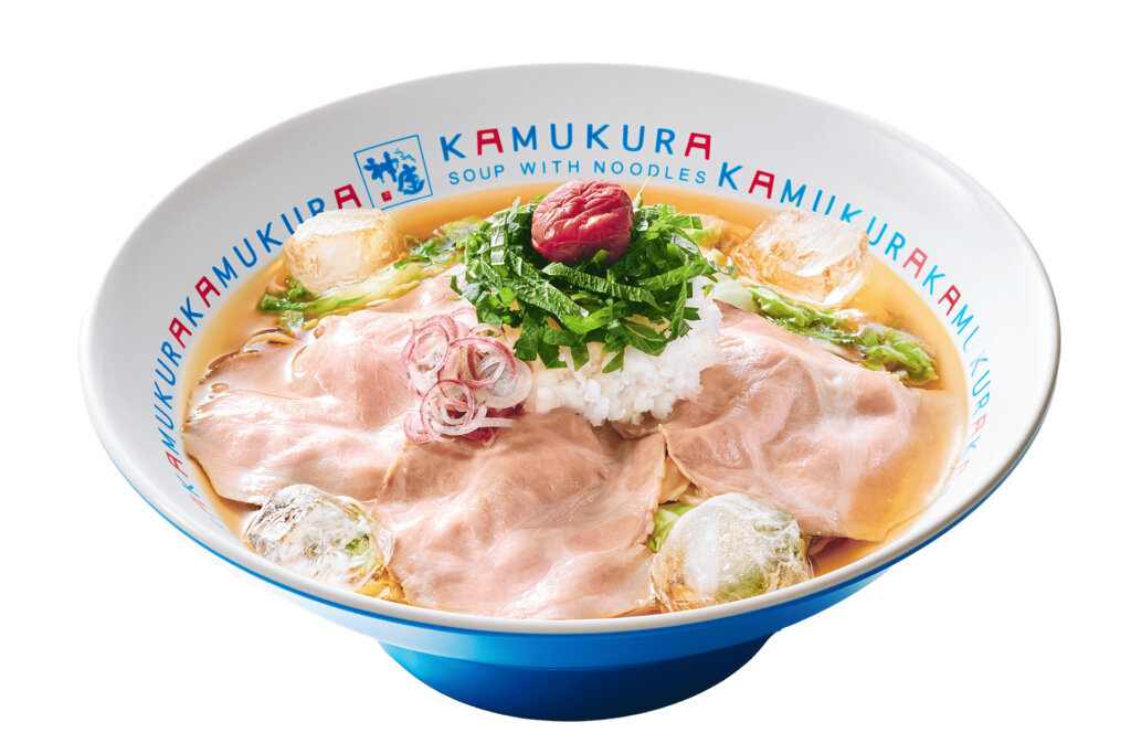 どうとんぼり神座　冷たいおいしいラーメン　豚しゃぶ梅しそおろし