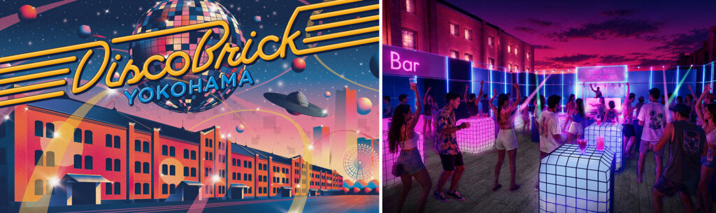 Disco Brick YOKOHAMAメインビジュアル 会場風景
