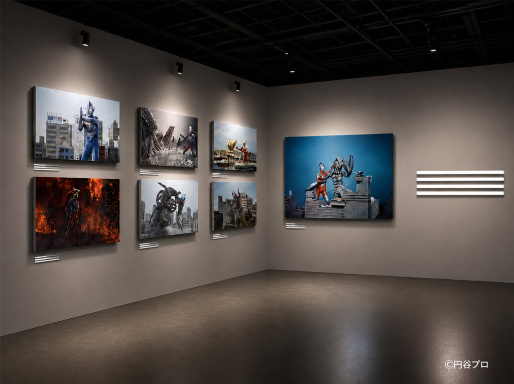 ウルトラマン ストーリーダイブ展 会場風景 パネル展示