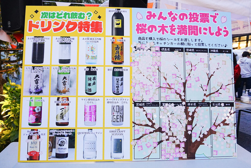 販売ドリンクリスト