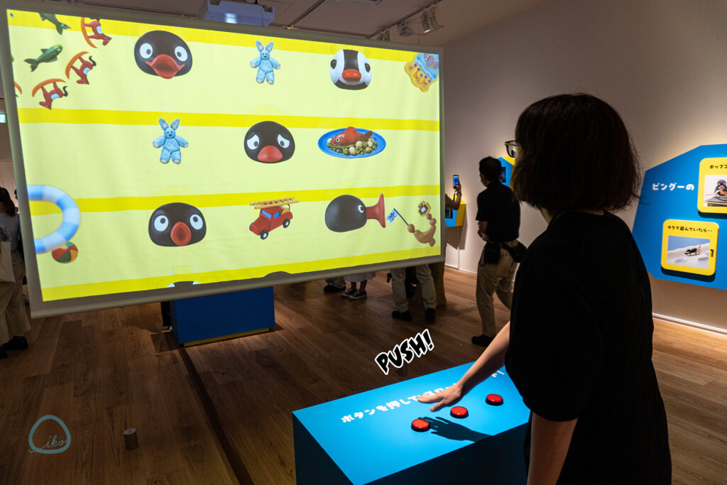 可愛いだけじゃない!? ピングー展 アトラクションで遊ぶ人