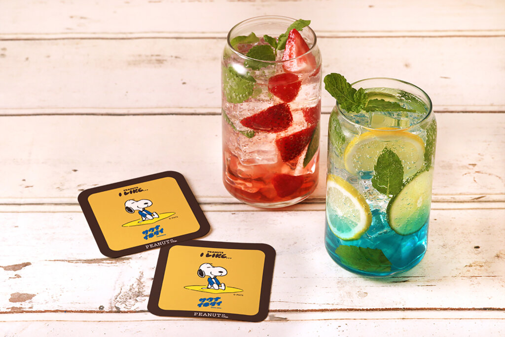 PEANUTSオリジナル銭湯「スヌーピーの湯」コラボドリンク