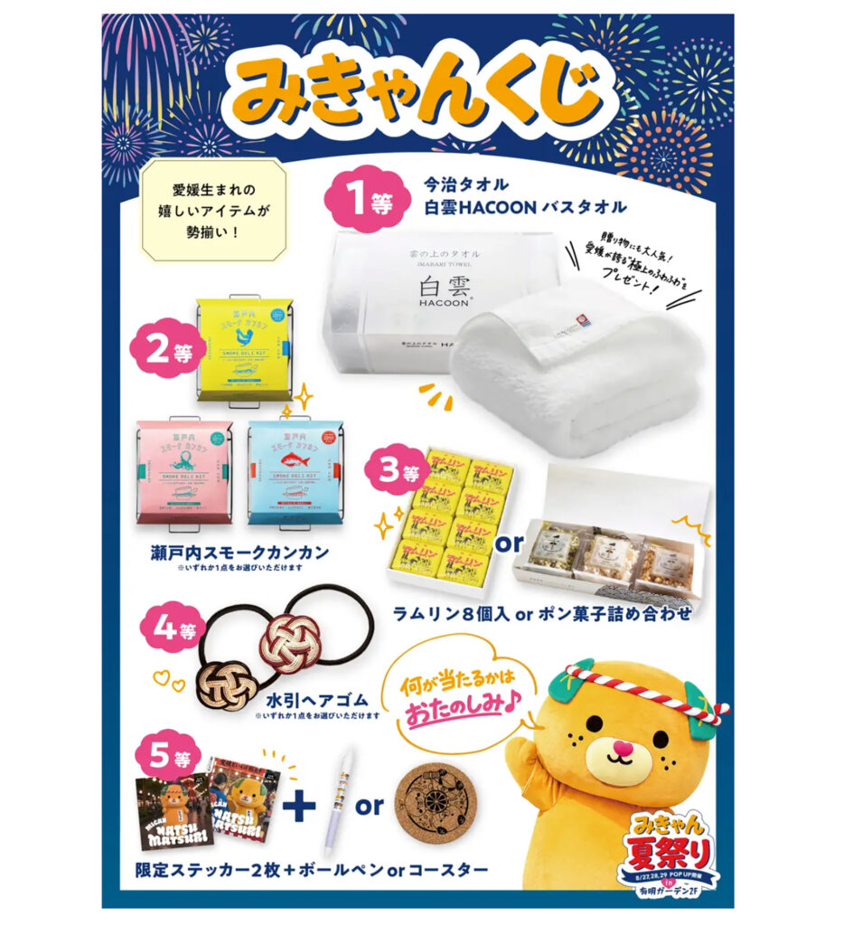 みきゃんくじ告知