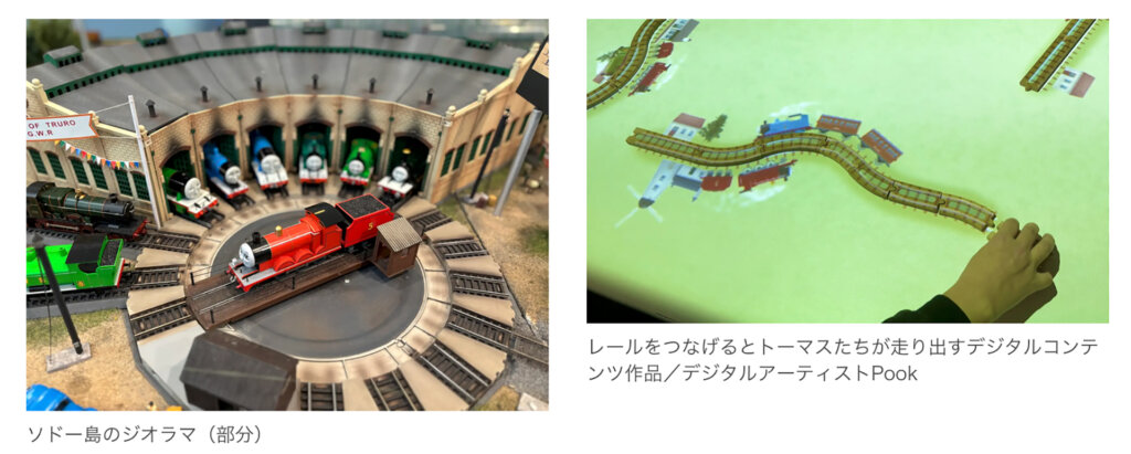 企画展「きかんしゃトーマスの世界展」　展示ジオラマ